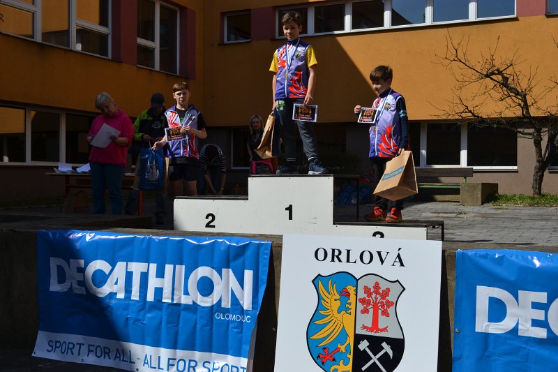 Orlova_07042018_09.jpg - 2. závod poháru Moravskoslezského kraje v Orlové (7.4.2018) - Vyhlášení výsledků: Nejmladší žáci...